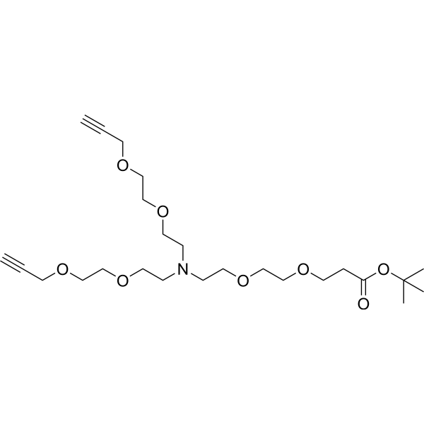 N-(t-butyl ester-PEG2)-N-bis(PEG2-propargyl) 2100306-69-0